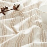 TOPICK 2-delne lanene kuhinjske zavese z diagonalnimi črtami - 65 × 60 cm odprta embalaža | Shoptok.si