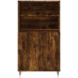  Visoka komoda dimljenog hrasta 60x36x110 cm konstruiranog drva | shoptok.hr
