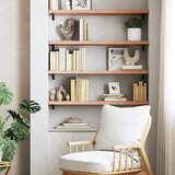  Zidna polica svjetlosmeđa 80x30x(2-4) cm obrađena hrastovina | Eponuda.com
