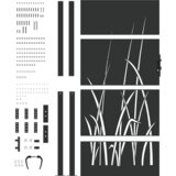 vidaXL Vrtna vrata Crna 105 x 175 cm Čelik s praškastim premazom | shoptok.hr