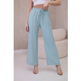 Kesi Viscose wide trousers dark mint Cijene