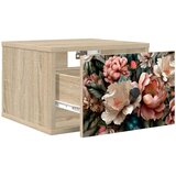  Wall-mounted noćni ormarić BORNE Hrast sonoma 36 x 33 x 25 cm | shoptok.hr