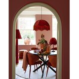 Light & Living Crvena stojeća svjetiljka s tekstilnim sjenilom (visina 168 cm) Devia – | shoptok.hr