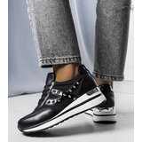Gemre Black sneakers on a thickened sole Mely Cene