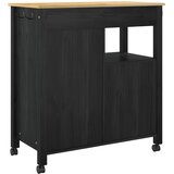  Kuhinjski kolica MONZA Crna 84 x 40 x 88,5 cm | shoptok.hr