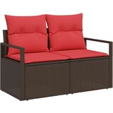  Set sofe s jastukom 7 pcs Smeđa poliratan | shoptok.hr