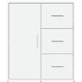 Komoda bijela 60 x 31 x 70 cm od konstruiranog drva | Eponuda.com