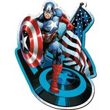 Marvel Wood Craft: Marvel - Kapetan Amerika 160 komada premium drvena slagalica - | shoptok.hr