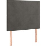 Box spring postelja z vzmetnico temno siva 80x200 cm žamet, (20791173) | Shoptok.si