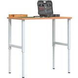 vidaXL Delovna miza 100x60x(71,5-98) cm trdna bukovina pravokotna | Shoptok.si