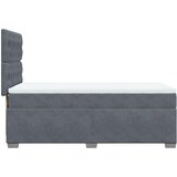 Box spring krevet s madracem tamnosivi 80 x 200 cm baršunasti | shoptok.hr