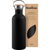Bambaw Steklenica iz nerjavečega jekla za večkratno uporabo - Jet Black