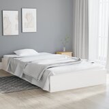  Okvir za krevet od masivnog drva bijeli 100 x 200 cm | shoptok.hr