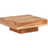 vidaXL Stolić za kavu 80 x 80 x 28 cm od masivnog bagremovog drva | shoptok.hr