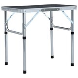  stol za kampiranje sivi aluminijski 60 x 45 cm | shoptok.hr