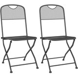  Vrtna garnitura - 3-dijelni vrtni blagovaonski set ekspandirani metal antracit - Dužina stola 60 cm 2 | shoptok.hr
