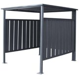  Westman - Metalna nadstrešnica za bicikle i pušače | Antracit | 203x180x210 cm | shoptok.hr