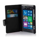 Cadorabo Ohišje, združljivo z Nokia Lumia 1020 v oksid črna - Zaščitni ovitek iz teksturiranega umetnega usnja in žep za kartice, (20561323) | Shoptok.si