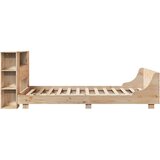 vidaXL Posteljni okvir brez vzmetnice 135x190 cm trdna borovina | Shoptok.si