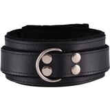 Dominate Me Leather Collar D32 Black-Black Cene