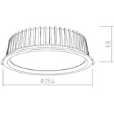  APLED - LED za spuštene plafone RONDO WOODLINE LED/18W/230V 4000K prečnik 26 cm masivni jasen | Eponuda.com