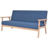 Maison Chic Komplet kavč - Sofa - Kanapeev 3-delni iz blaga modre barve, (21727293) | Shoptok.si