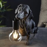  Endon 101188 - Stona lampa DACHSHUND 1xE27/10W/230V crna | Eponuda.com