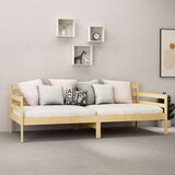  Dnevna postelja z vzmetnico 90x200 cm trdna borovina, (20644328) | Shoptok.si
