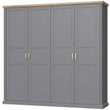 Jela 4-DIJELNI GARDEROBNI ORMAR KALLA TARA -GRAFIT | shoptok.hr