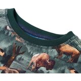  Dječja topla majica tamnozelena 128 | shoptok.hr