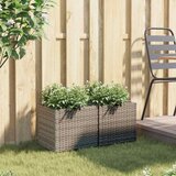  Vrtne sadilice 2 kom siva 36 x 30 x 32 cm od poliratana | shoptok.hr