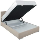 CARRYHOME POSTELJA Z VZMETNICO 120 cm x 200 cm , tekstil peščene barve | Shoptok.si