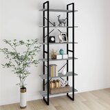  The Living Store Visoka omara siva sonoma 80x30x210 cm konstruiran les - Visoka Omara, (21431505) Cene