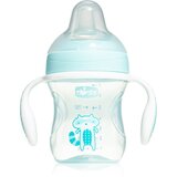 Chicco Transition Cup šalica za učenje pijenja s ručkama 4m+ Blue 200 ml | shoptok.hr