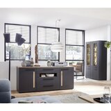Hom`in komoda, barve grafita, barve hrasta | Shoptok.si
