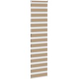 Zebra zavjesa Pješčano smeđa 60x230 cm Širina tkanine 55,9 cm Poliester | Shoptok.si