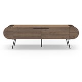 Marckeric TV omarica v orehovem dekorju v naravni barvi 195x57 cm Saluso – Cene