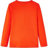  Dječja majica s dugim rukavima jarkonarančasta 128 | shoptok.hr