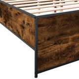  Okvir za krevet boja hrasta 200x200cm konstruirano drvo i metal | shoptok.hr
