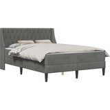  Okvir kreveta s madracem Zidne 2 pcs Tamno siva Baršun - Tamno siva 180 x 200 cm | shoptok.hr