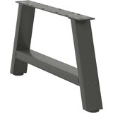  Noge za klubsko mizico v obliki črke A, 2 kosa, antracitne, 60 x (30-31) cm, jeklo, (22123579) | Shoptok.si