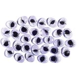 Kraft Crafty eyes, kraft oči, oval, trepavice, 12 x 16mm, 30K ( 137088 ) Cene