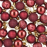  Set božićnih kuglica 150 kom. Vinska crvena 3 cm Polistiren | shoptok.hr