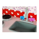 Lean_Toys Lesena kuhinja Jola, hladilnik, mikrovalovna pečica, odpiralni elementi | Shoptok.si