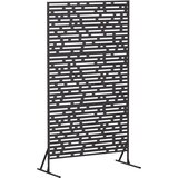  Zaslon za privatnost 100 x 50 x 180 cm Čelik Crna | shoptok.hr