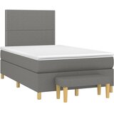  box spring s madracem tamnosivi 120 x 190 cm tkanina | shoptok.hr