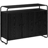  Komoda Crni hrast 102 x 35 x 75 cm Konstruirano drvo Slike