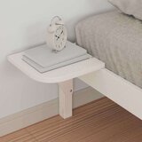 vidaXL Posteljni okvir s stranskimi omaricami Bela 100 x 220 cm | Shoptok.si