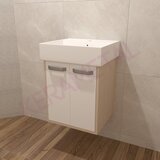 Kerametal concept KN-50 bež-belo ormarić sa umivaonikom Cene