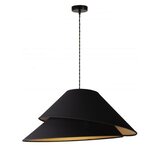  Duolla - Luster na sajli COCO 1xE27/40W/230V prečnik 50 cm crni | Eponuda.com